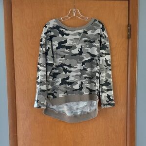 Camo Print Long Sleeve Shirt